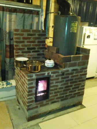 Maonry Stove cooking Supper